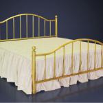 Royal Golden Aluminium Frame Exclusive Classic Design European Style Elegant Hotel Bed Malaysia D 2.2