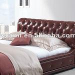 Royal Luxury Leather Bed A1162