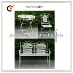 Rustic folding antique iron garden furniture PL08-2122 iron garden furniture