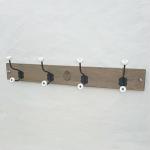 Rustic wall mount wood coat rack AZ-737