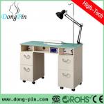 salon furniture glass top manicure table DP-3478 glass top manicure table