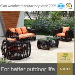 Santa outdoor Furniture European Style sofa PE Rattan Restaurant Furniture K-9011