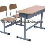 school furniture classroom double student desk and chair SQ-752