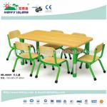 school wooden table and chair for children plastic chair HB-06001