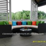 semi circle foshan brown rattan 2013 sofa MT-K-4301,LY11-1