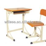 SF-0220B,Plywood /PP board /Werzalit board Student desk and chair SF-0220B