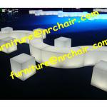 shanghai event rental acrylic lounge LED light sitting cube seat NR_ACU092