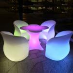 shenzhen led furniture led table led chairs HTX-YY