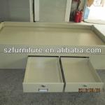 Ship Furniture bed,Galvanized Steel Metal marine furniture single bed with double under drawers,anti-rust single bed TC-623