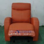 simple design orange leather recliner chair YR1074A-1B YR1074A-1B