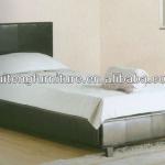 simple straight headboard PU bed single LBD6024