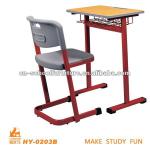 Single school table with chair HY-0203B