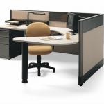 Single Seat Office Clerk Cubicle With Fixed Pedestal OD5761