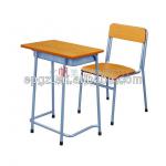 Single Wooden School Desk and Chair SF-01F