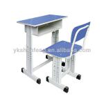 Single wooden student desk and chair/school furniture SF-B036