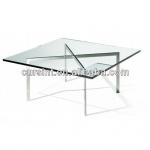 sitting room /tempered glass barcelona coffee table KT103