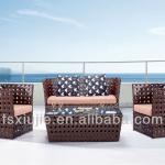 SK-837 Poly Outdoor Rattan Furniture, Wicke Garden Dining Sets SK-837