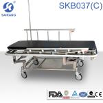 SKB037(C) Hospital Stainless Steel Height Adjustable Medical Trolley SKB037(C) Hospital Stainless Steel Height Adjustab