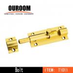 Solid Brass Security Door Flat Bolt T1011