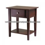 Solid New Zealand Pine Wood Nightstand C-01