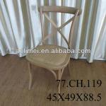 solid oak wooden cross back chair 77.CH.119