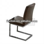 Solid sled-style steel frame office chairs without wheels C428