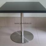 Square MDF Stainless Steel Legs Restaurant Dining Table YTF17W