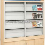 SR021 Exhibition metal display bookcase / modern adjustable display bookrack SR021