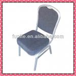 stack chair silver frame gray color fabric BC-006