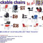 stackable chair with tablet GS-stackable chairs