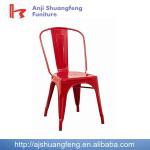 Stackable metal tolix chair MR1234red