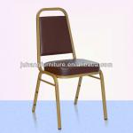 Stacking Leather Restaurant Chair In Steel JH-S3