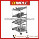 stainless rotary bakery rack mobile restaurant trolley K98242