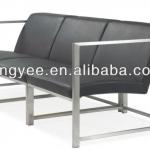 stainless steel and faux leather public/airport/bus statioin waiting chair/sofa S173