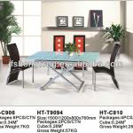 Stainless steel bistro dining set HT-C9061&amp;HT-T9094&amp;HT-C810