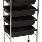 Stainless steel frame beauty salon trolleys MY-G021