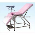 Stainless steel hospital manual gynecology delivery bed B-42