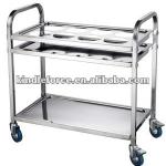 Stainless Steel Hotel Trolley With Two Shelves KF-HF-31SS KF-HF-31SS