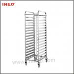 Stainless Steel Kitchen 16 Pan Trolley SS91-16