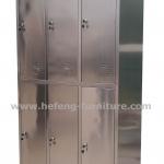 Stainless Steel Locker With 6 Doors JF-SS06L