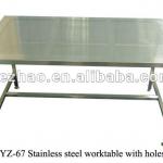 stainless steel workbench with holes YZ-67