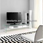 Steel-arts modern hot bent glass TV stand V550 V550