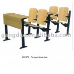 steel public classroom desk&amp;chair GD-074