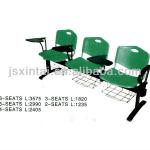 Student chairs with writing tablets and book baskets PE011-3+04F+05AE+06K