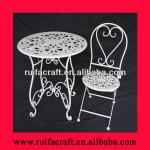 stylish metal white floding table and chair RF81506/RF81507