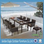 Stylish outdoor patio garden wicker furniture with aluminum tube frame FP0186