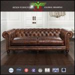 supply classic leather sofa chester field patio furniture leather sofa YS-002