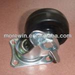 swivel furniture rubber caster with side brake 142B