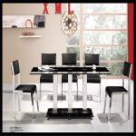 T45 white and black colour cheap space-saving dining ta T45-1-c068