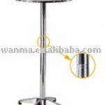 tall aluminium bar table